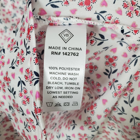 Vera Bradley NWT piped flute pajama top M - Picture 3 of 6